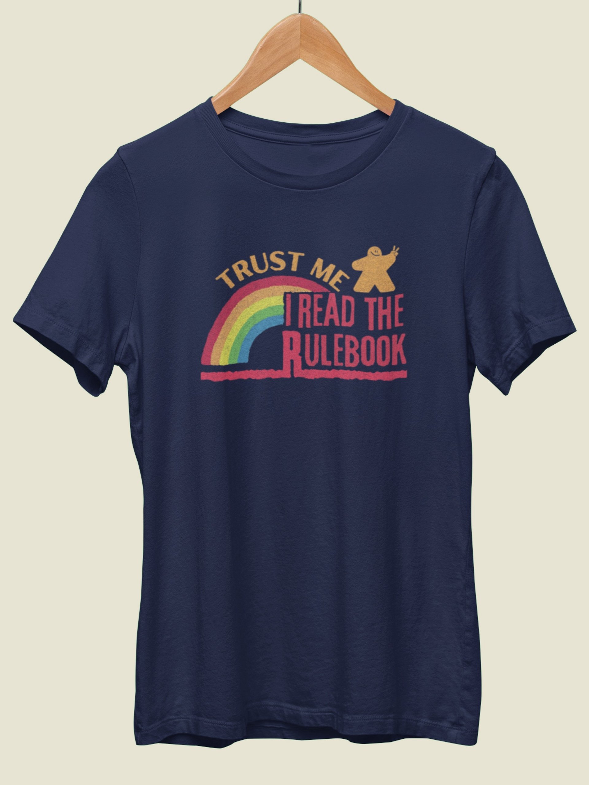 Trust Me I Read The Rulebook - Rainbow Board Game Host T-Shirt - Navy product image (2)