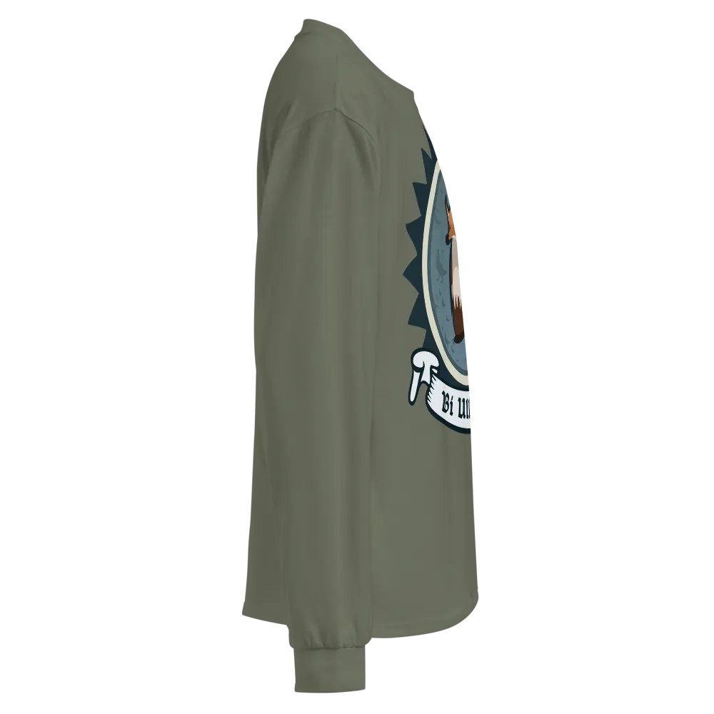 Sionnach Bí Ullamh AS Colour Premium Meáchan Trom Léine Sleeve Fada (Front Patch) product image (4)