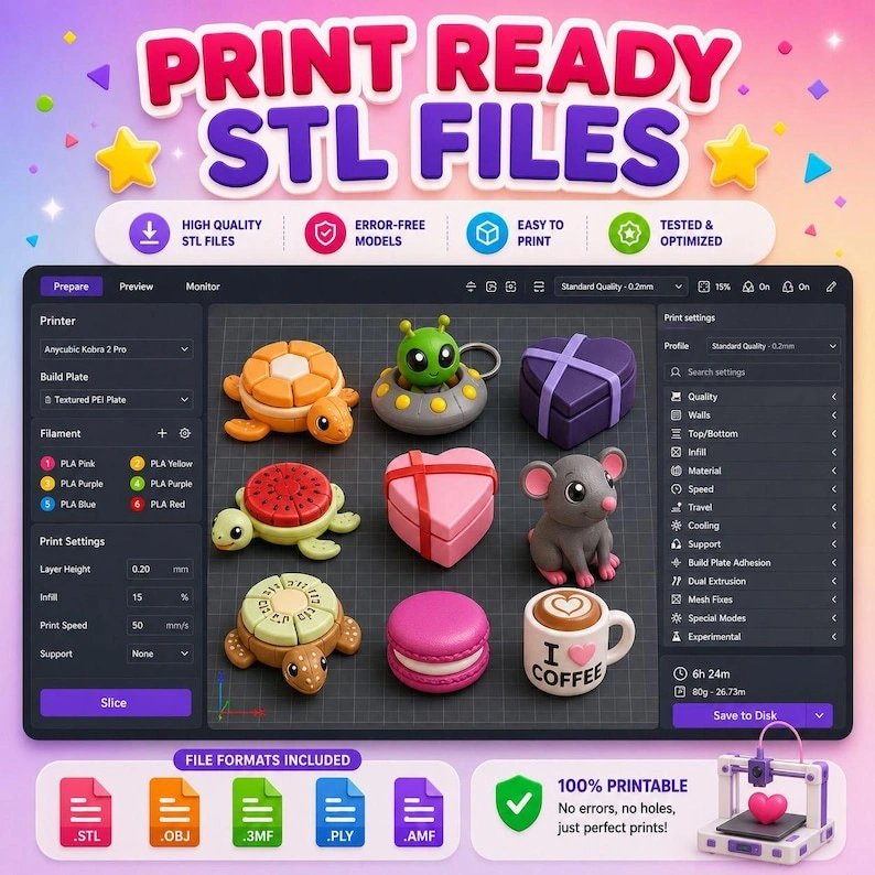 600+ Fidget Clicker STL Bundle product image (4)
