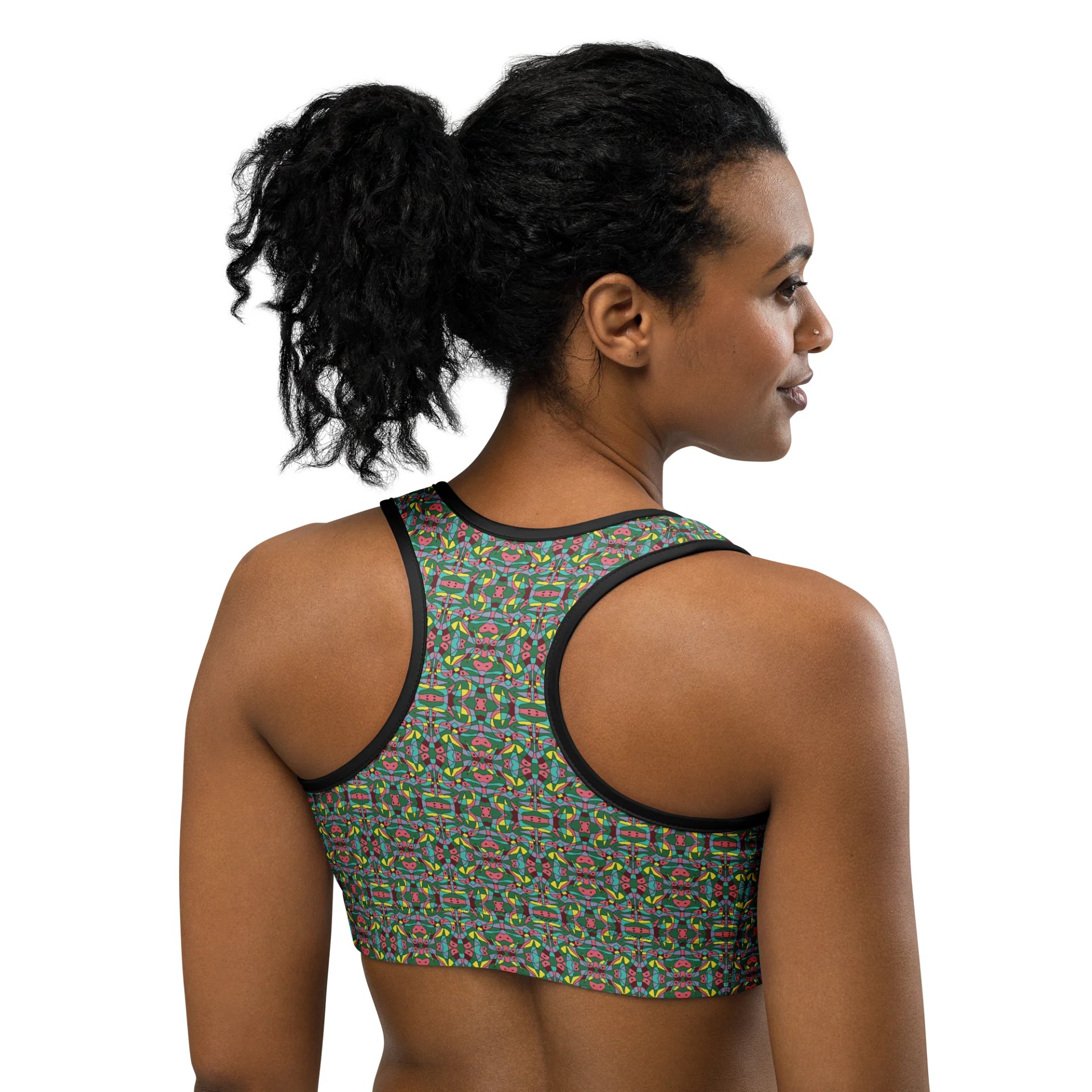 Watermelon Bloom – Customizable Sports Bra product image (3)