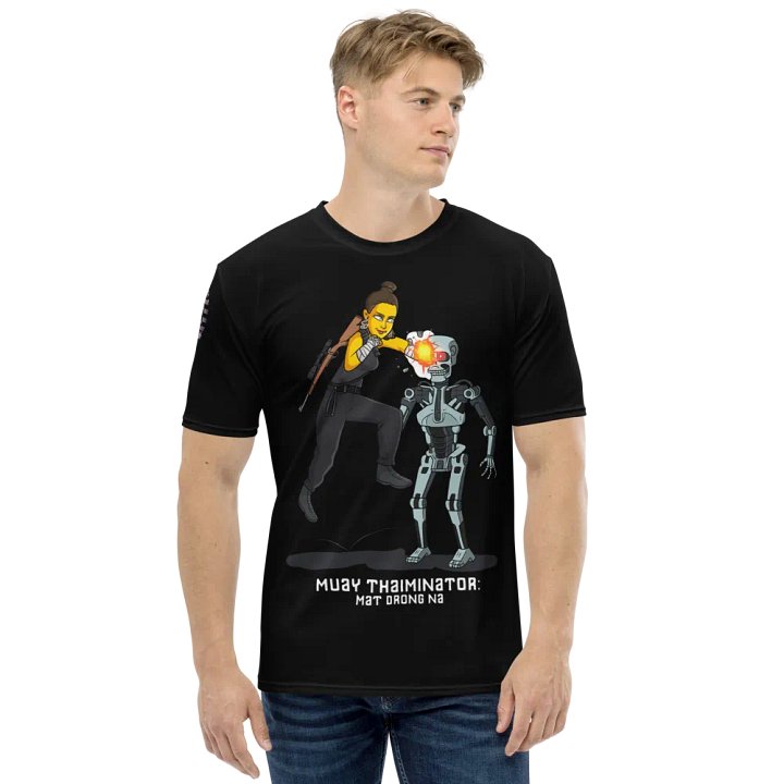 Muay Thaiminator, Training Shirt, black product image (2)