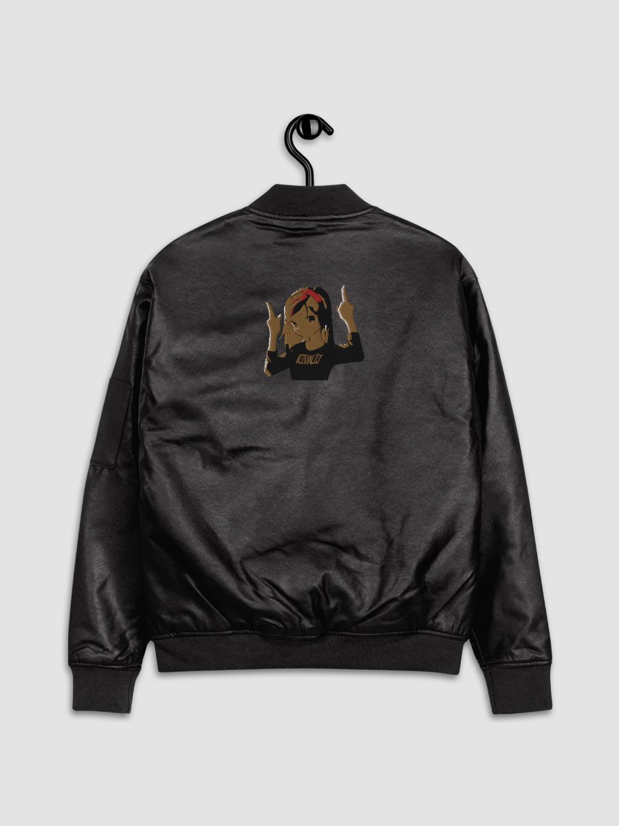 Keisha Out ~ Threadfast Apparel Faux Leather Bomber Jacket product image (6)