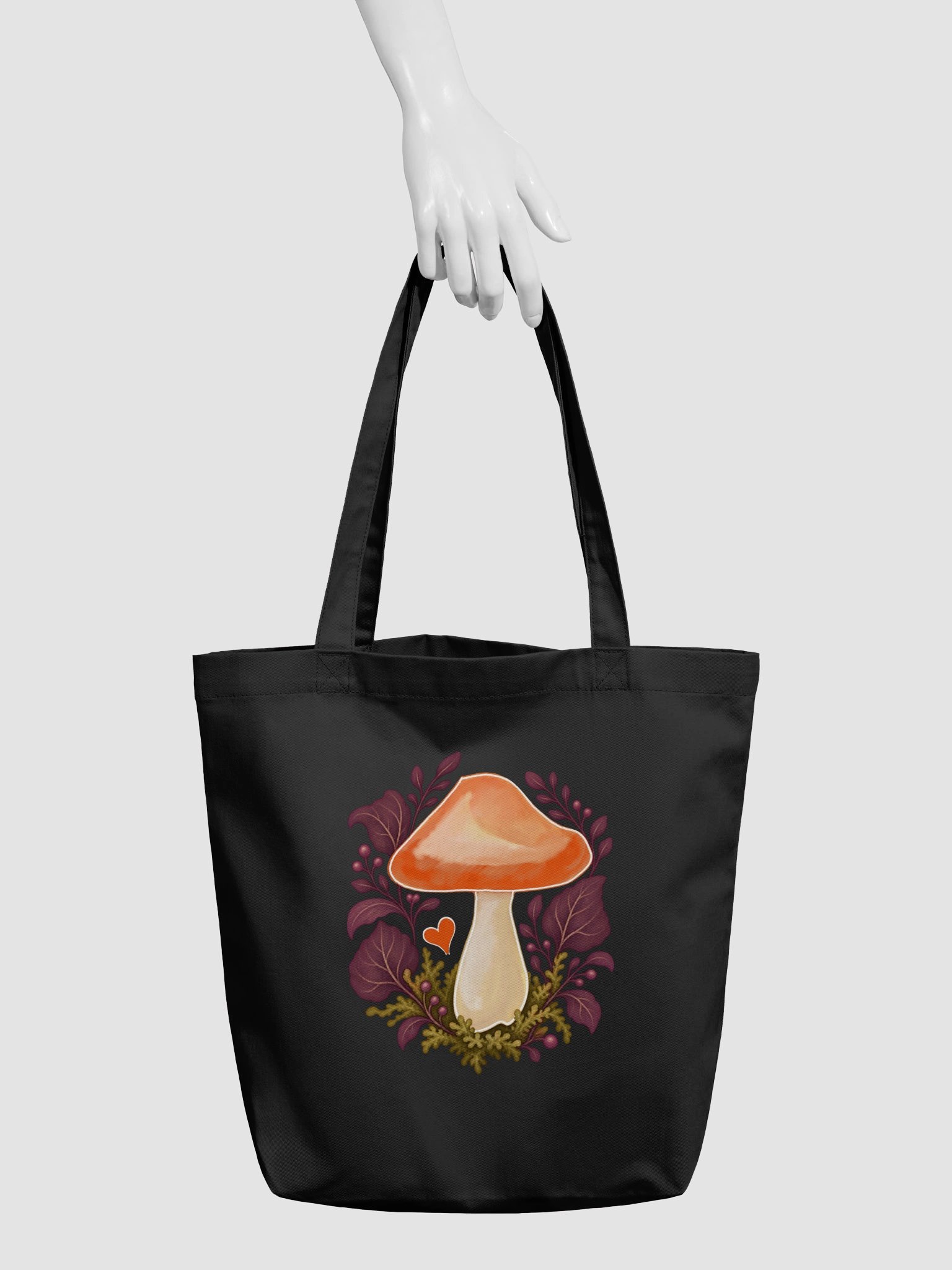 Orange Mushroom Tote Bag product image (3)