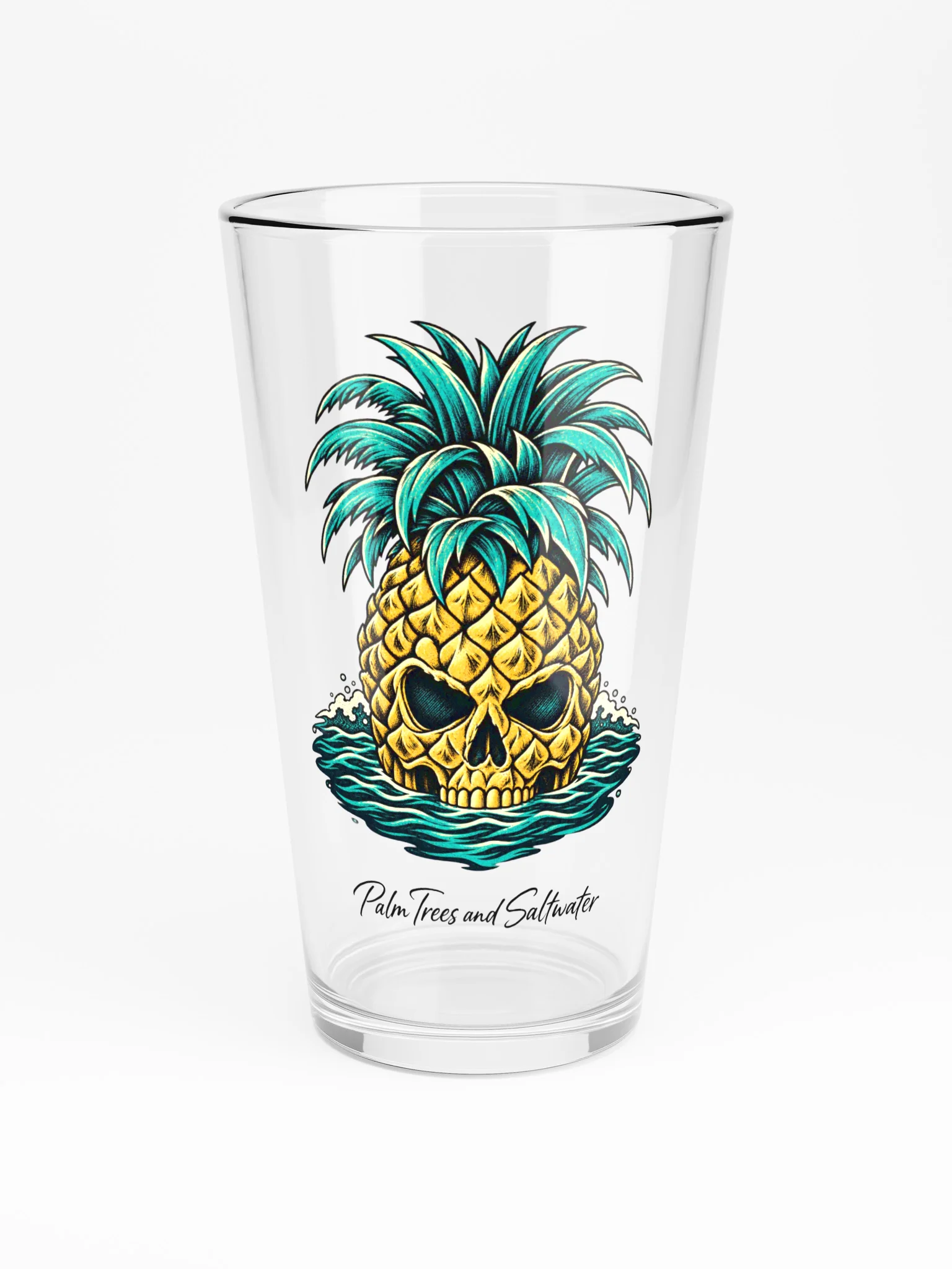 Pineapple Skull | Tropical Rebel Pint Glass product image (3)