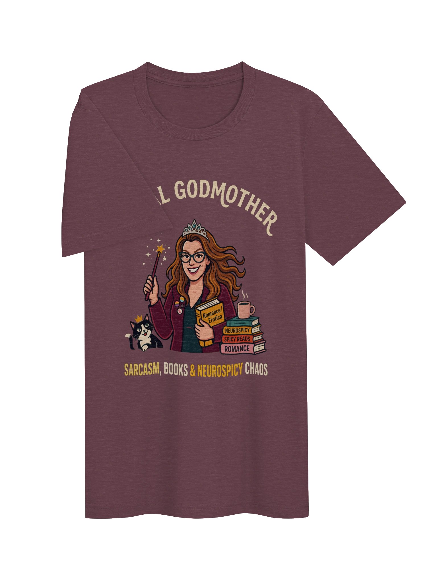 Sarcasm, Books, & Neurospicy Chaos T-Shirt product image (3)