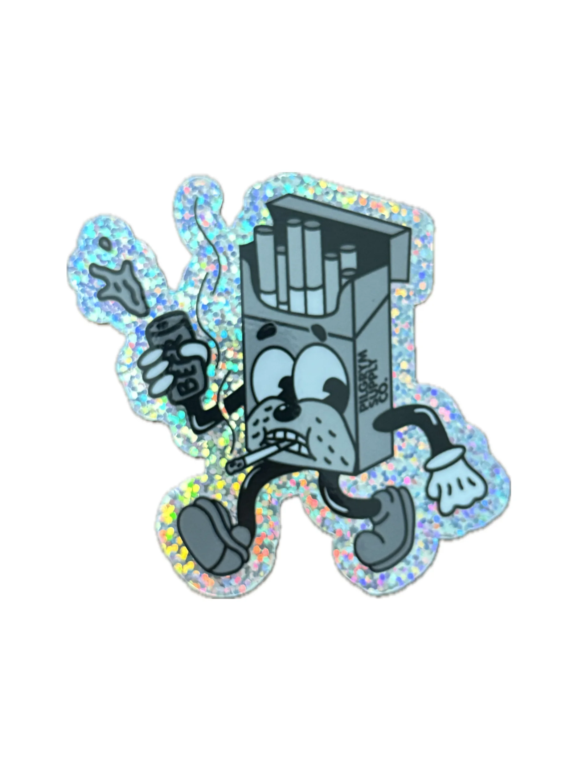 Smokestack Jack Holographic Glitter Sticker product image (1)