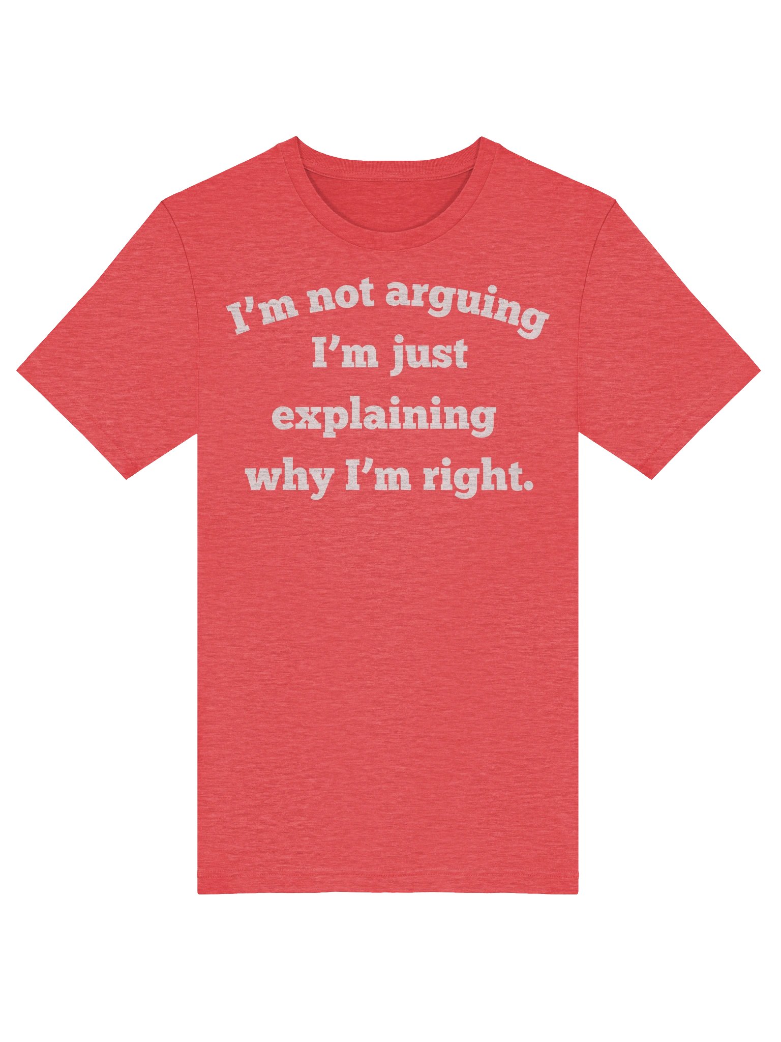 I'm Not Arguing I'm Just Explaining Why I'm Right Unisex T-Shirt | Funny Sarcastic Tee | Bella Canvas 3001 product image (5)