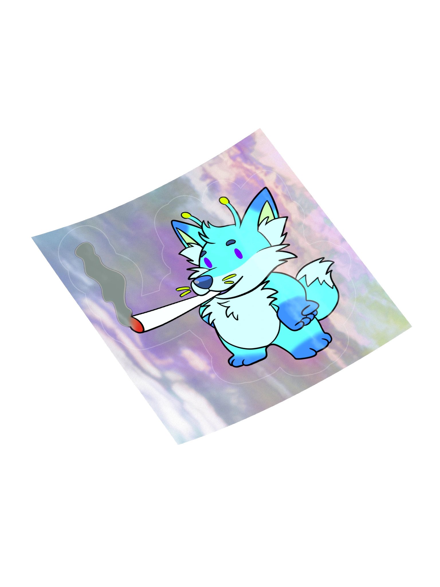 Tommy Smokes a Fat One Holographic Sticker product image (4)