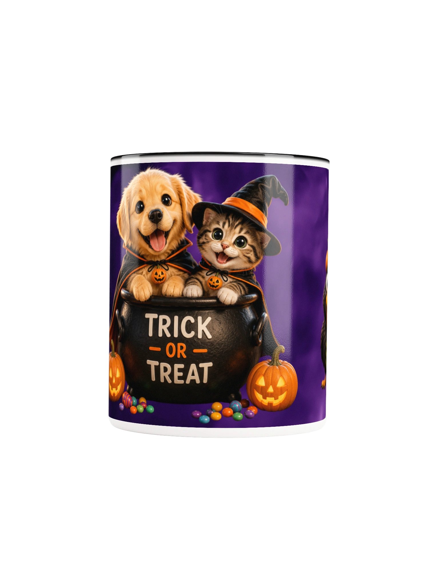 Halloween Black Cat Pumpkin Mug product image (33)
