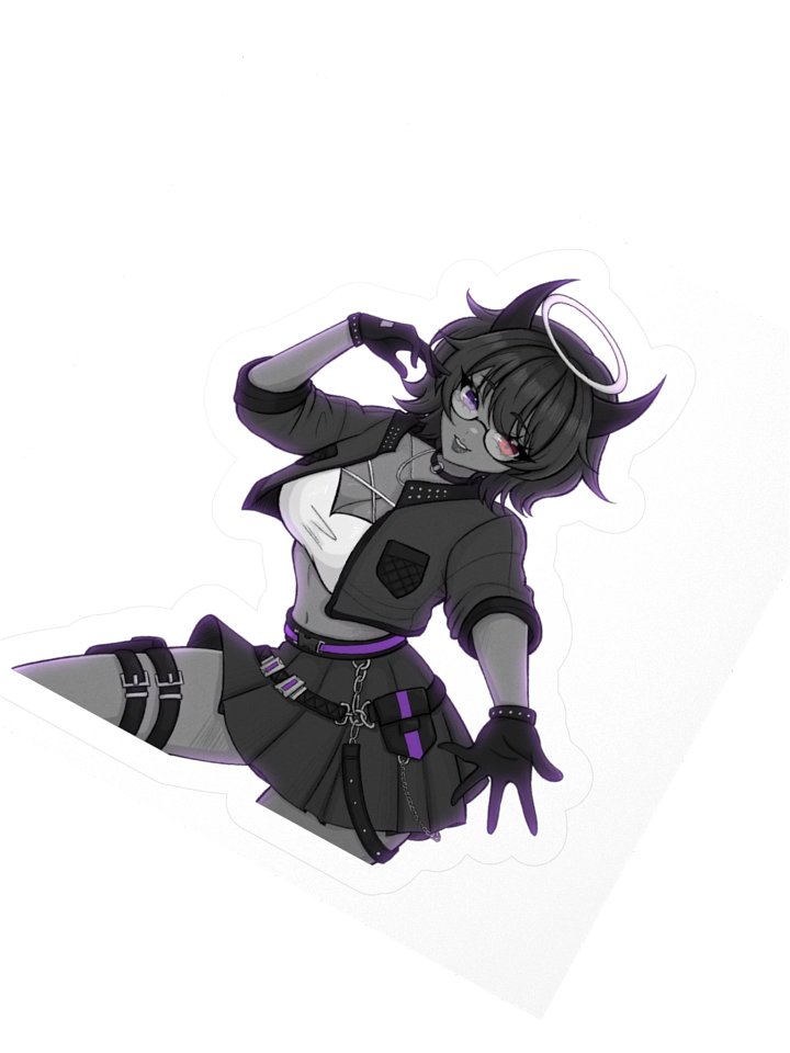 Monochrome Wampy Sticker product image (6)