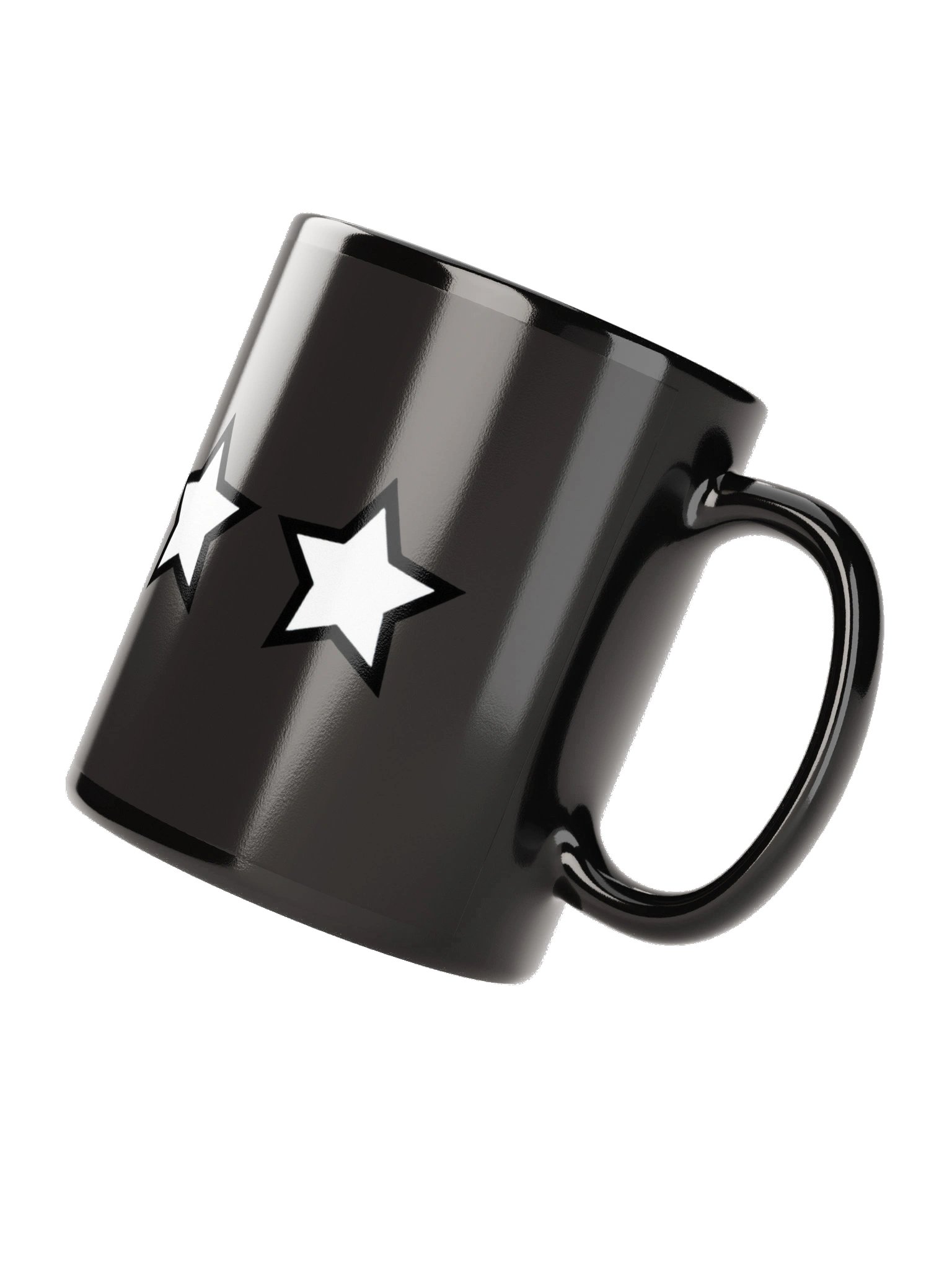 5-Star Rating Glossy Black Mug product image (7)
