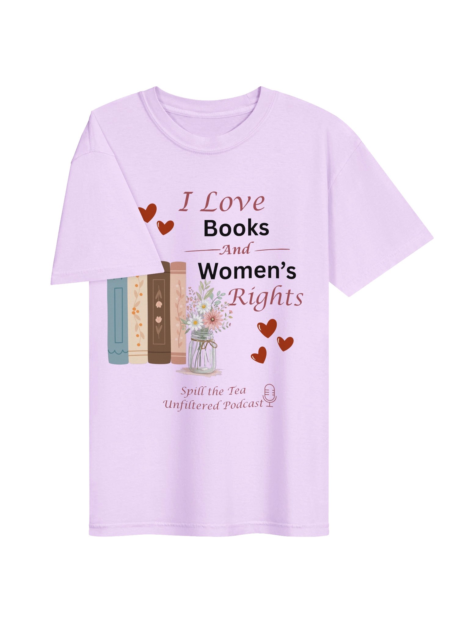 I Love Books and Women’s Rights Tee product image (27)