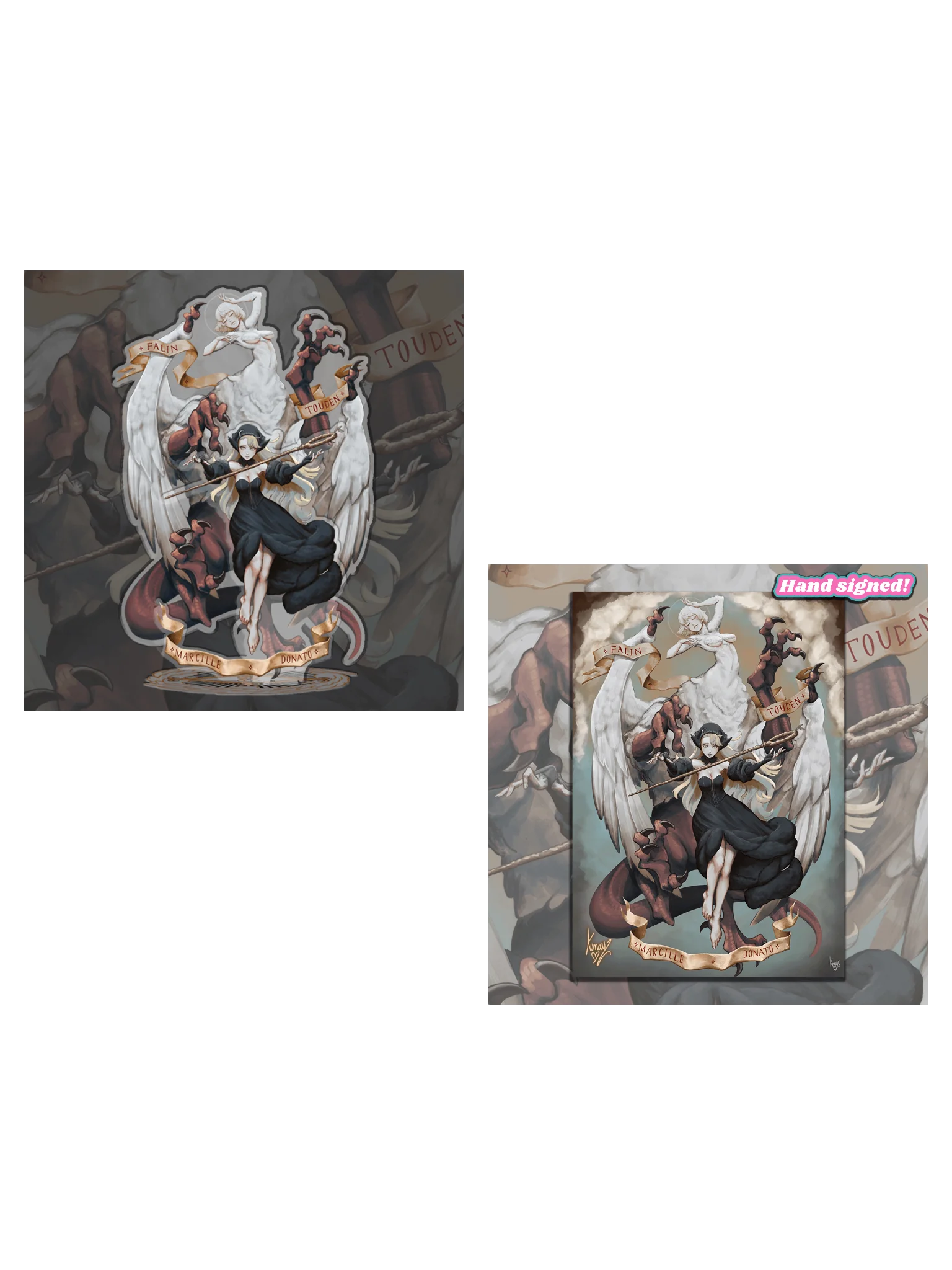 Marcille and Falin Signed Poster Print and Acrylic standee product image (1)