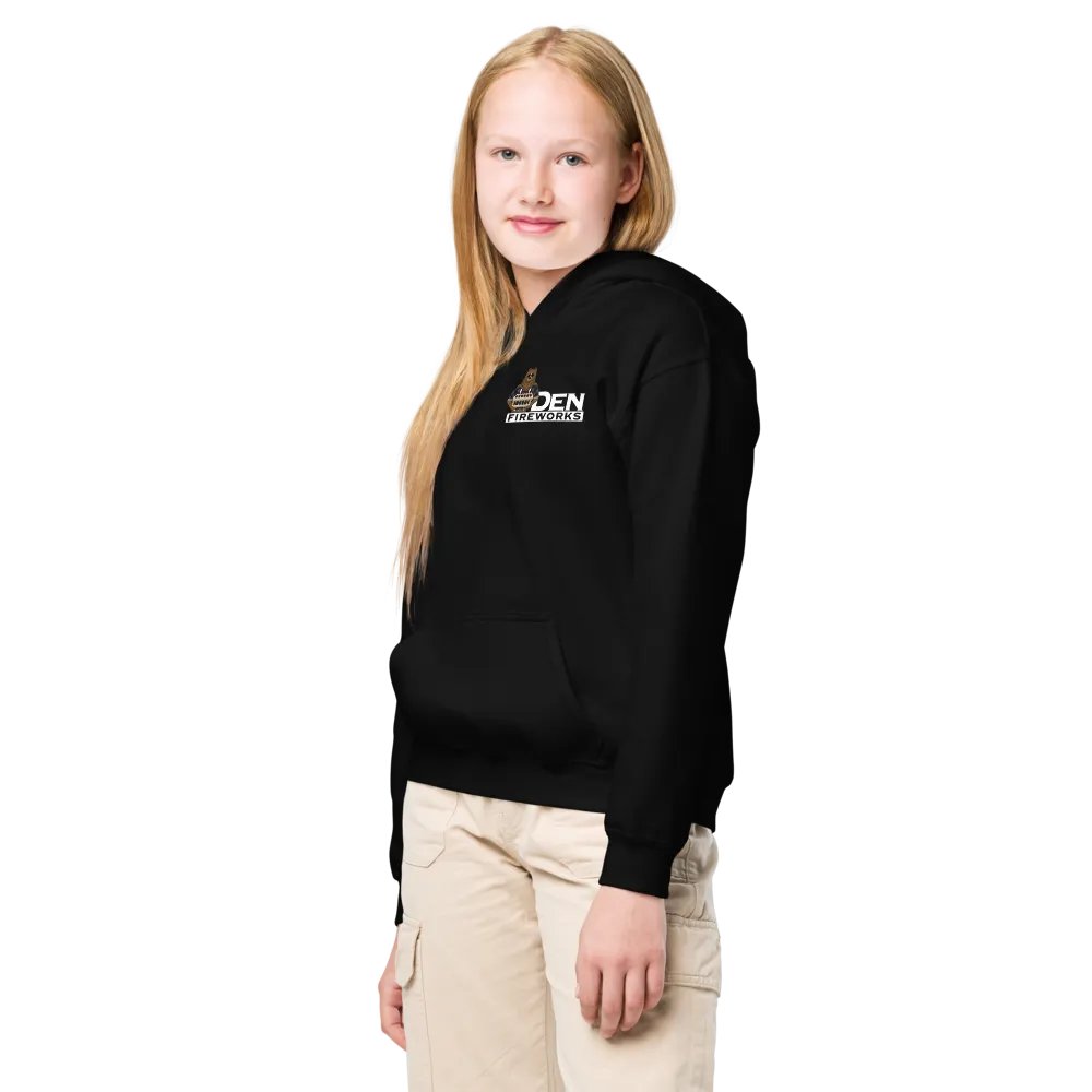 Get your kids into Pyro with a Den Fireworks pullover hoodie! product image (4)
