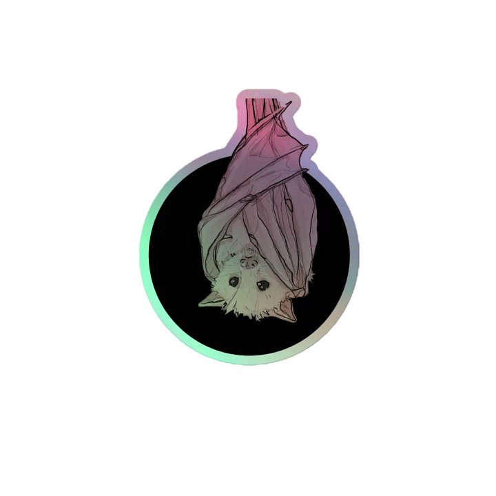 Baby Bat Holographic Sticker product image (2)