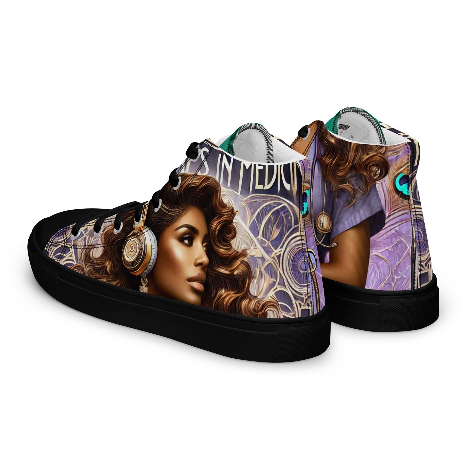 Humanities In Medicine Lovely Lavender Lady Custom Curated High Top Shoes product image (5)