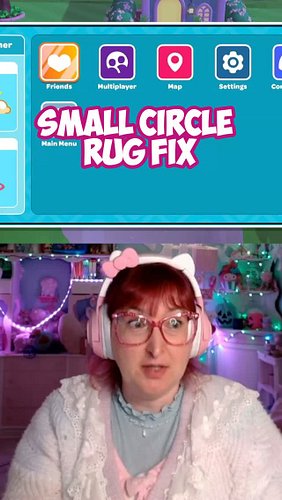 Stop Struggling With Small Circle Rug! #hellokittyislandadventure #hkia #gamingtips #fluffisle