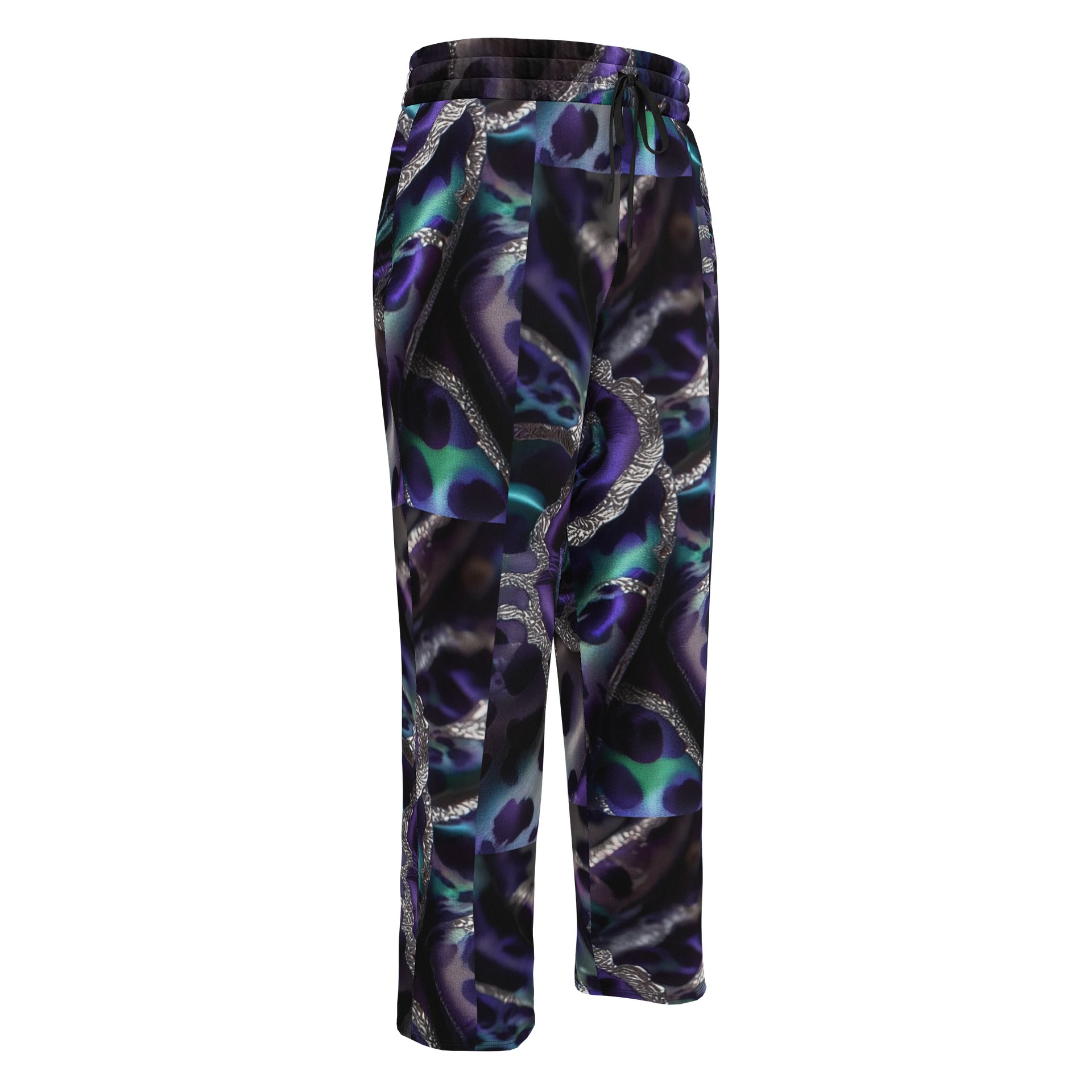 Teal Leopard Rose Unisex Joggers product image (1)
