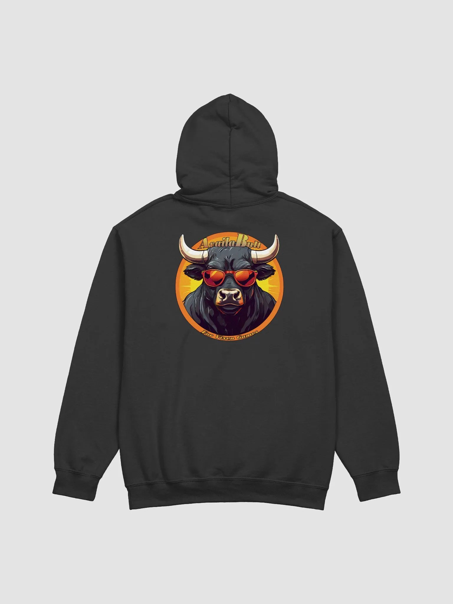 Red Shades AvailaBull Back Print Hoodie product image (23)