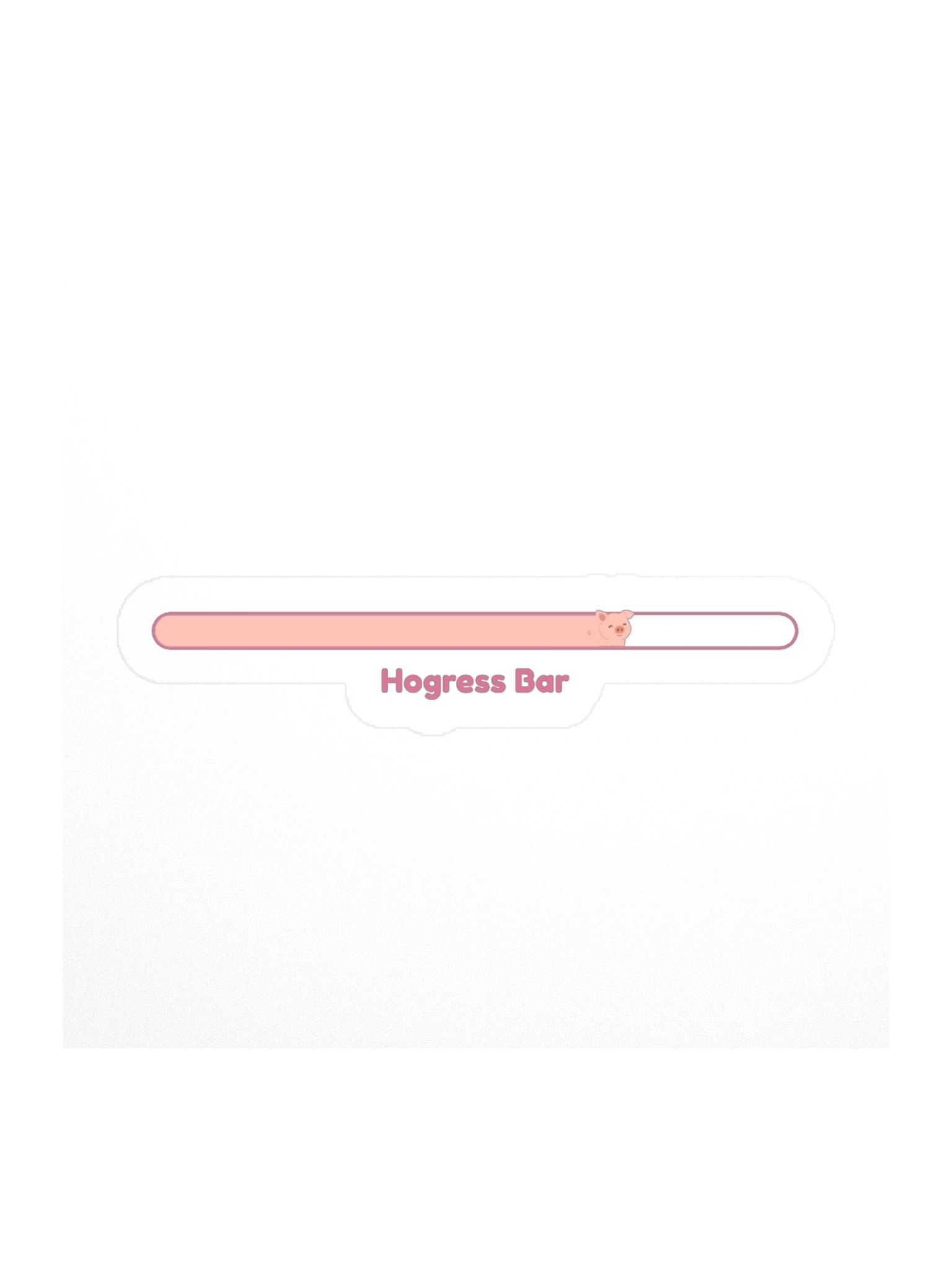 Hogress Bar Pig Progress Sticker product image (2)