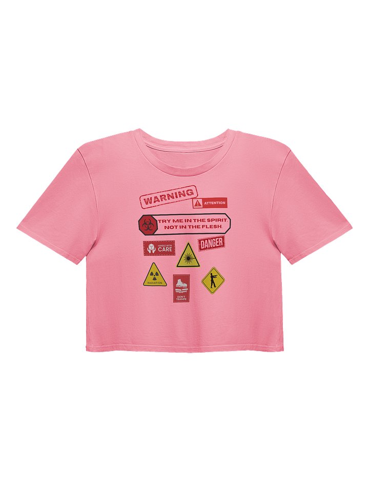 TRY ME IN THE SPIRIT CROP TEE product image (1)