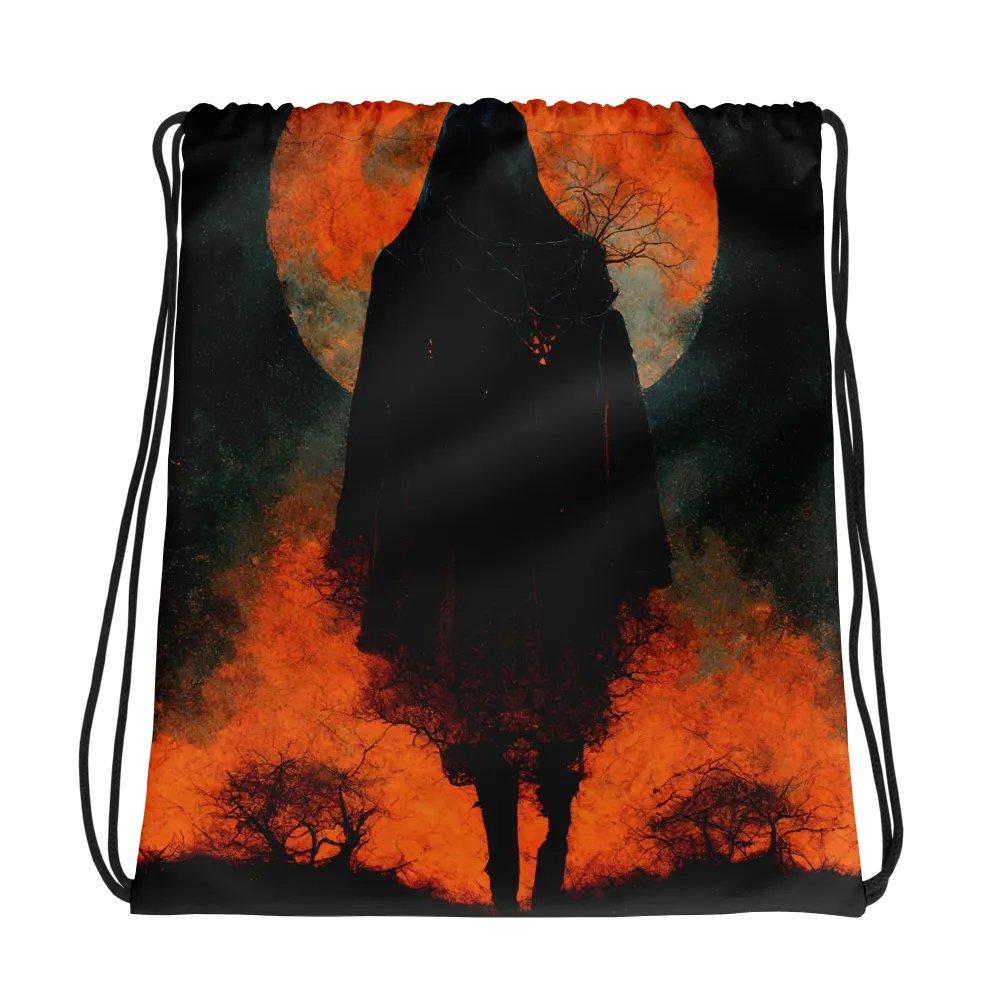 Moonlit Cloak All-Over Drawstring Bag product image (1)
