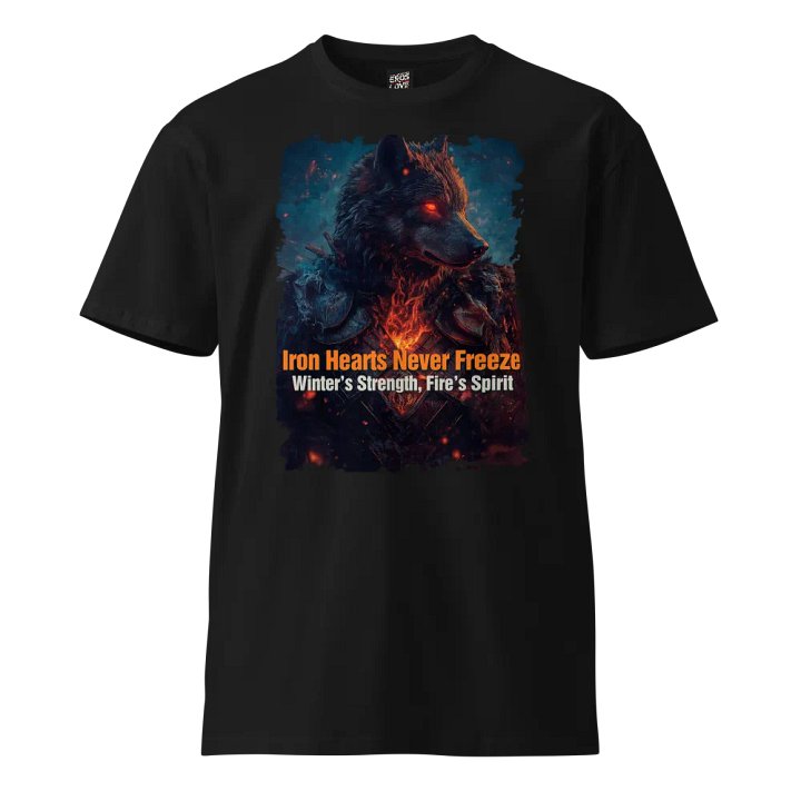 Iron Hearts Never Freeze – Wolf T-Shirt product image (1)