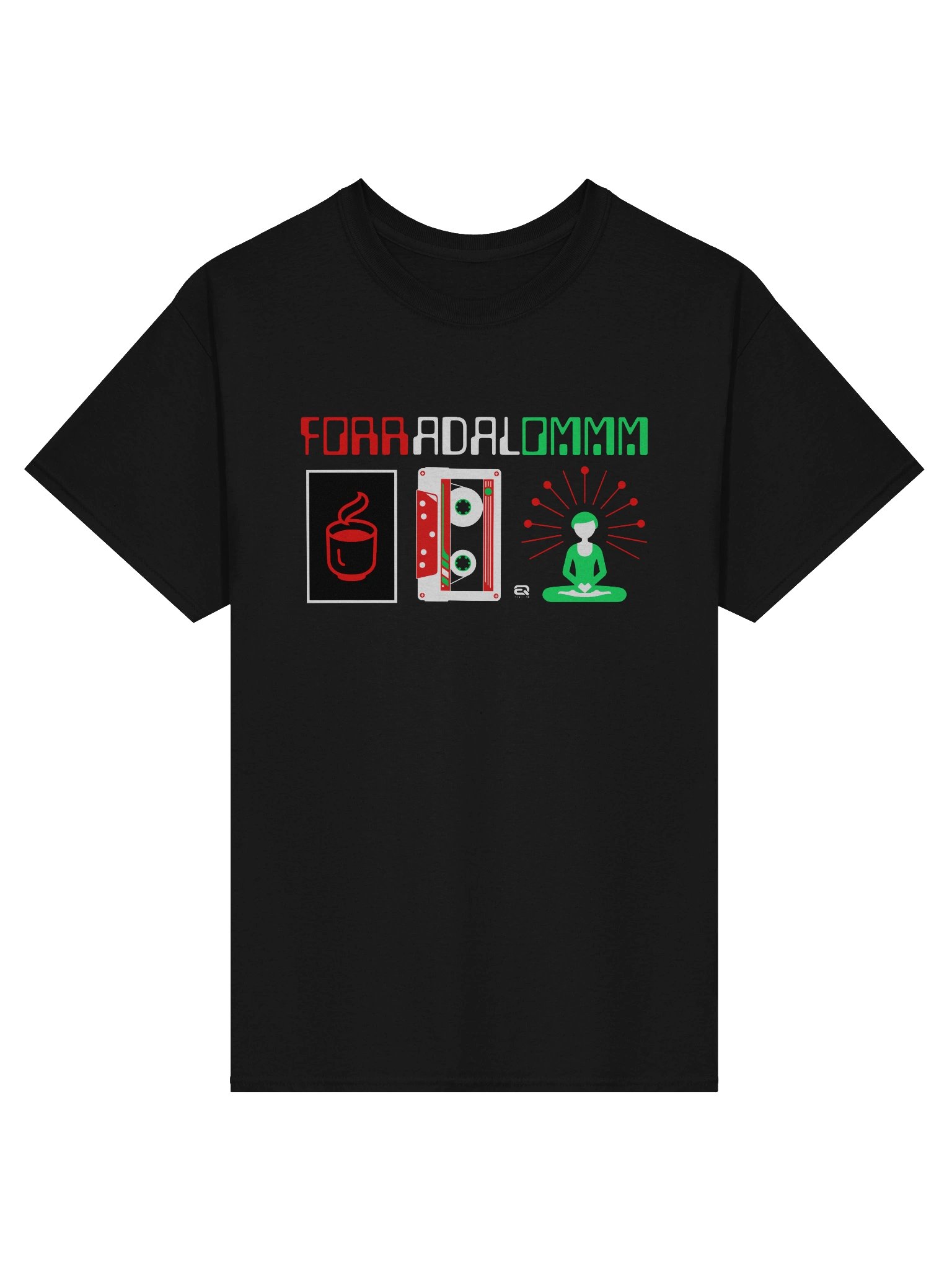 Forr A Dal Ommm Vintage Unisex 100% Pamut Gildan Dizájn_EQALL.hu® Originals_ Piros / Fehér / Zöld product image (3)