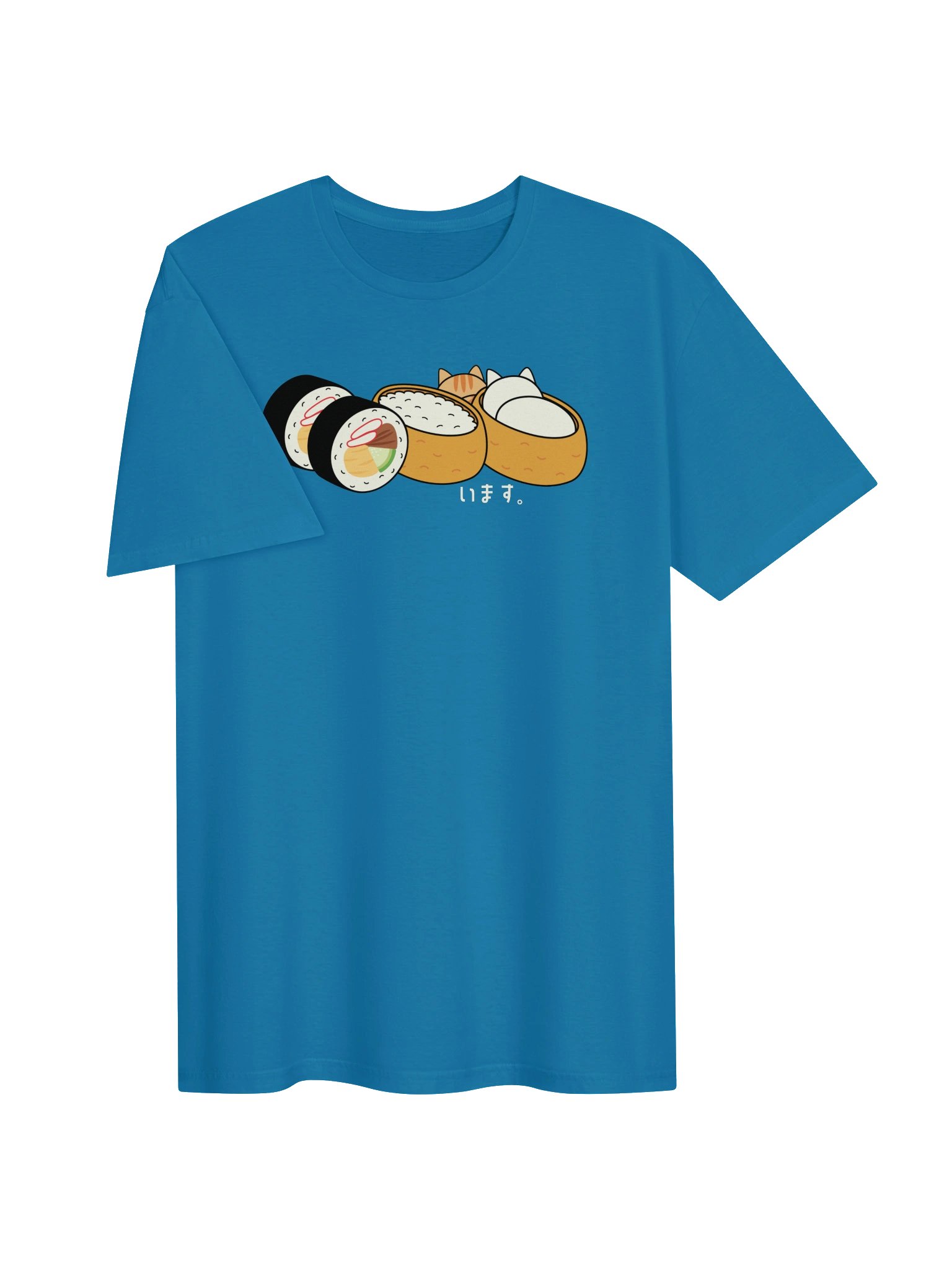 Inari Sushi and Futomaki Cat - Unisex Adult Super Soft Lightweight T-shirt product image (2)