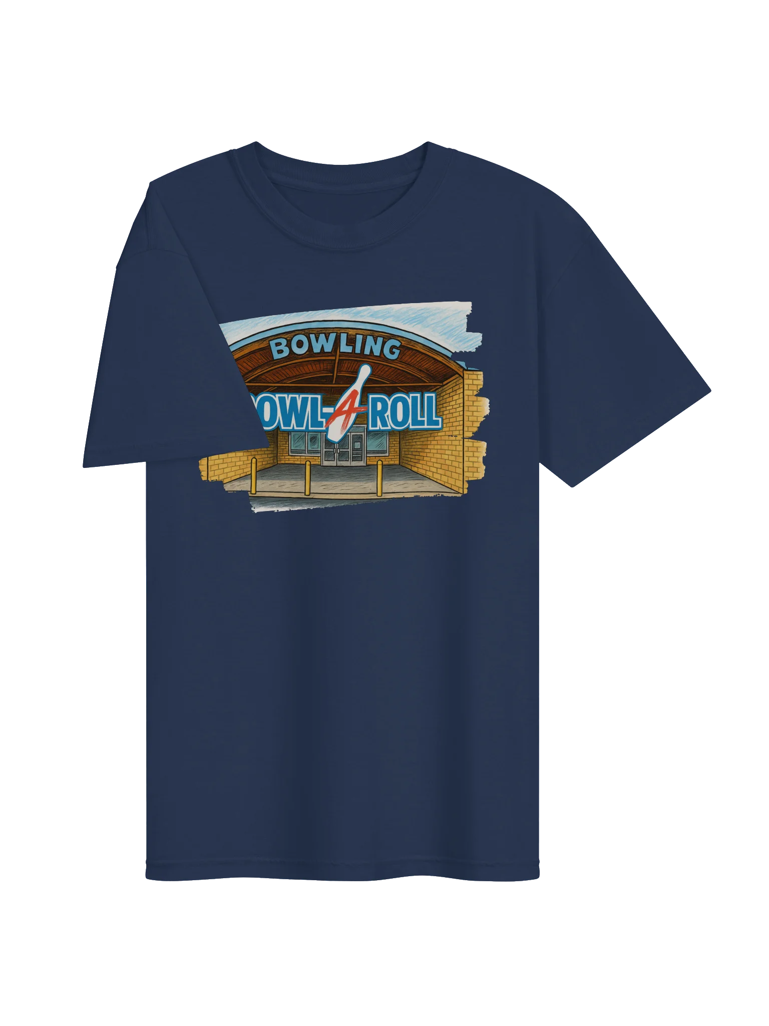 Bowl-A-Roll Caricature T-Shirt product image (44)