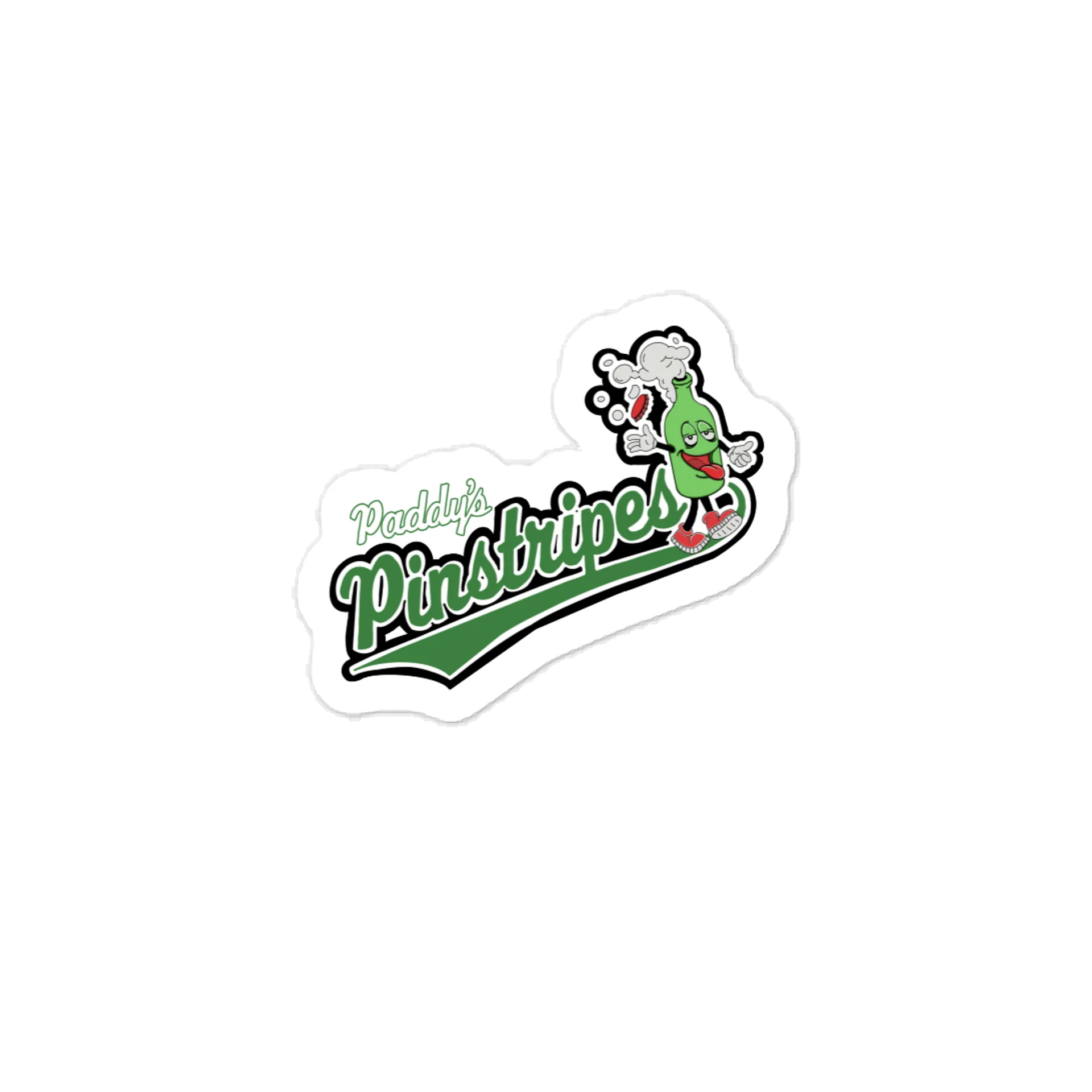 Paddy’s Pinstripes Bottle Character Vinyl Decal product image (1)