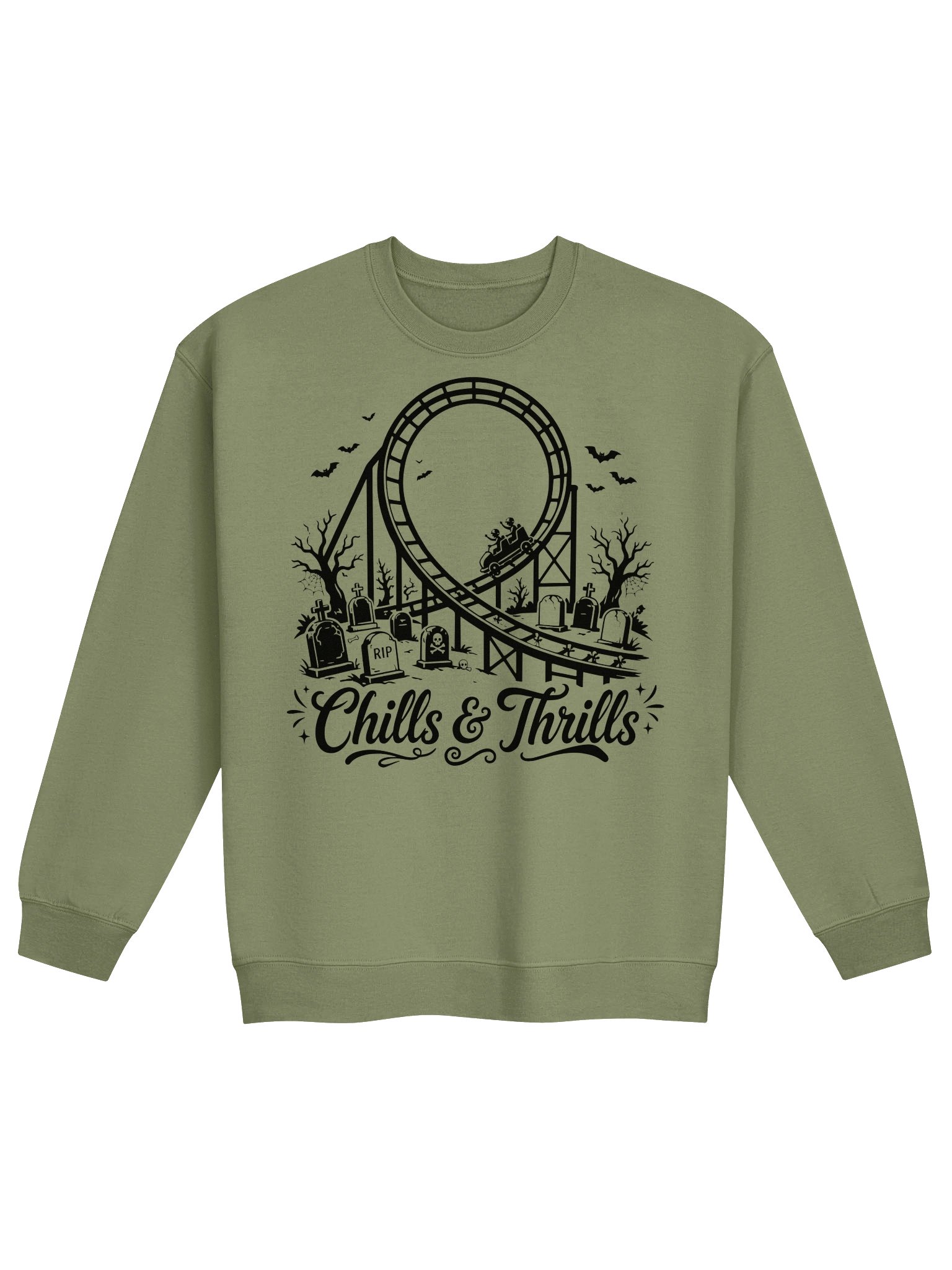 Chills & Thrills Haunted Coaster Sweatshirt product image (1)