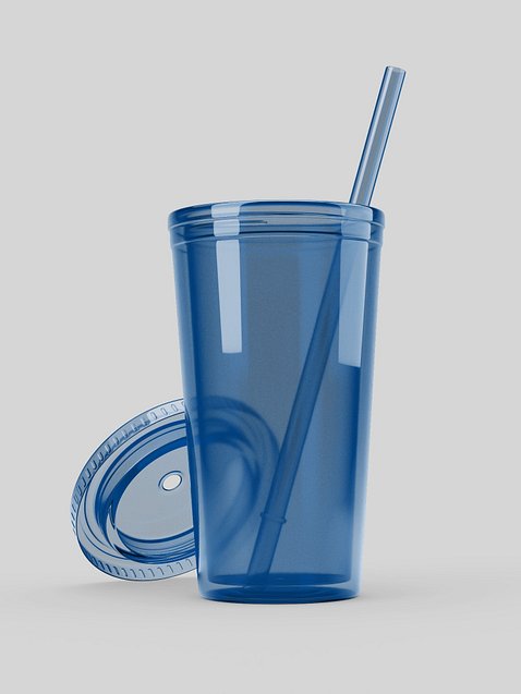 Photo showing Double Wall Clear Plastic Tumbler
