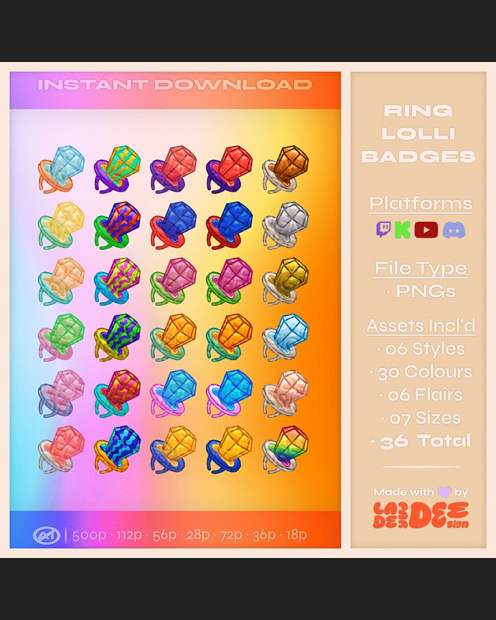 Ring Lolli Badges product image (1)