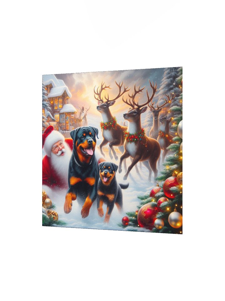 Santa's Rottweiler Wonderland Poster product image (7)