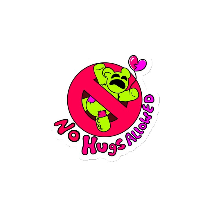 No Hugs Allowed Magnet product image (2)