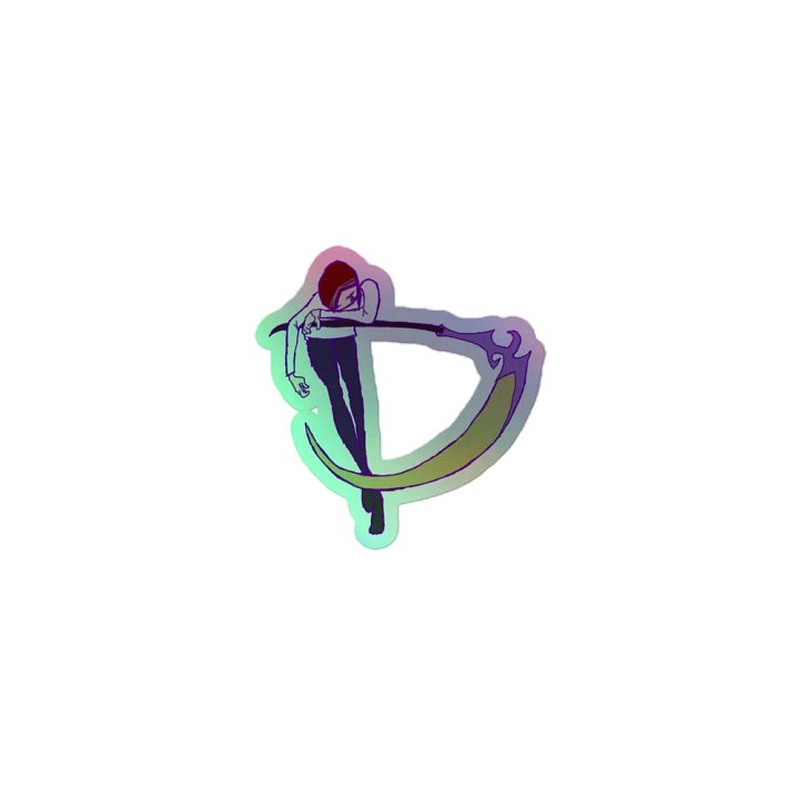 [Birthday] Scythe Sketch Holographic Sticker product image (1)