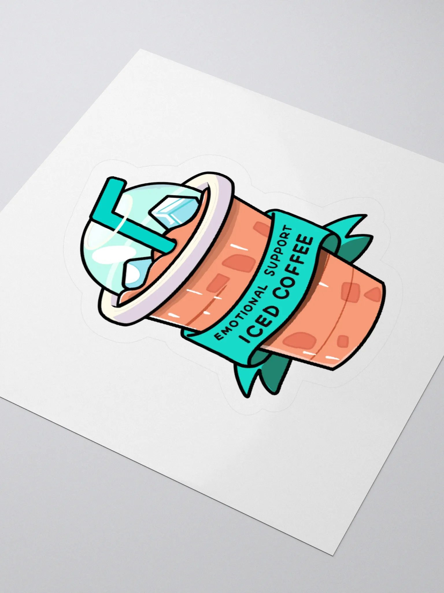 Emotional Support Iced Coffee Sticker Set product image (9)