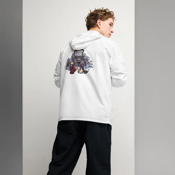 Windbreaker - Black Note Sleeves (Multi-Color Design) product image (1)