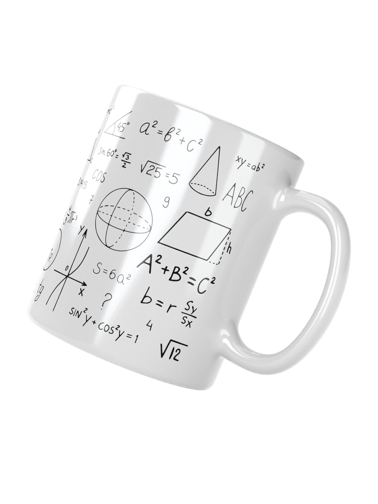 “Mathematical Formulas” Mug – Geek & Science Edition product image (3)