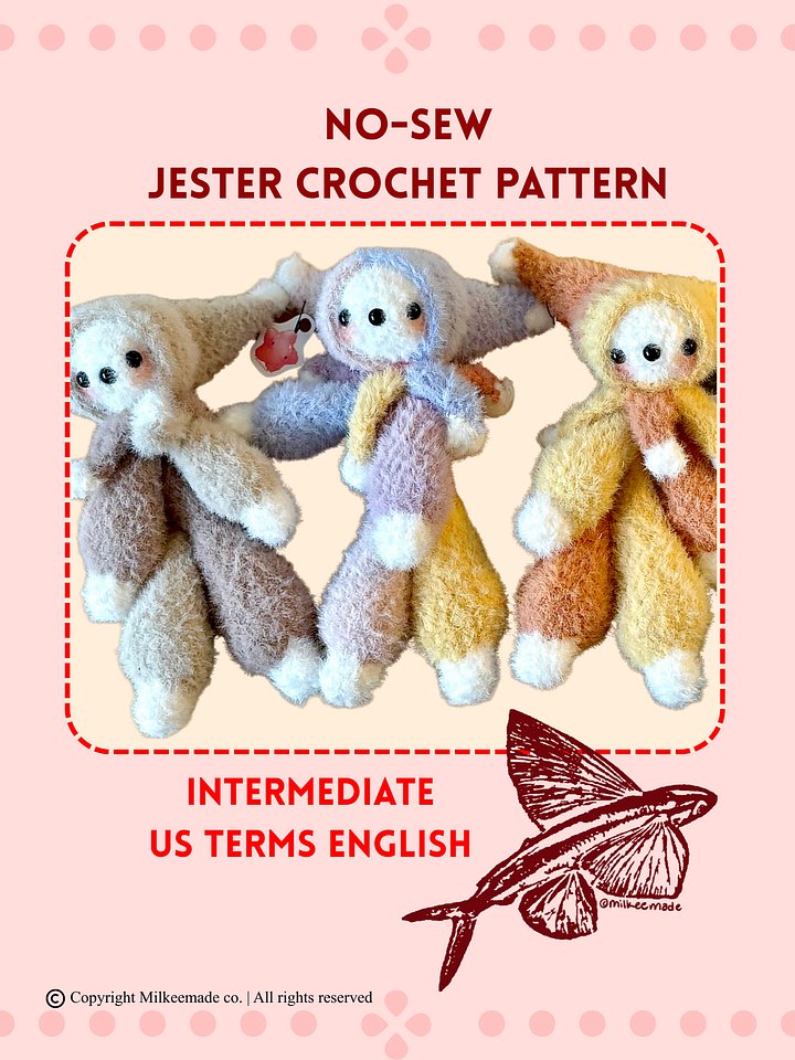 No-Sew Jester Crochet Pattern product image (1)