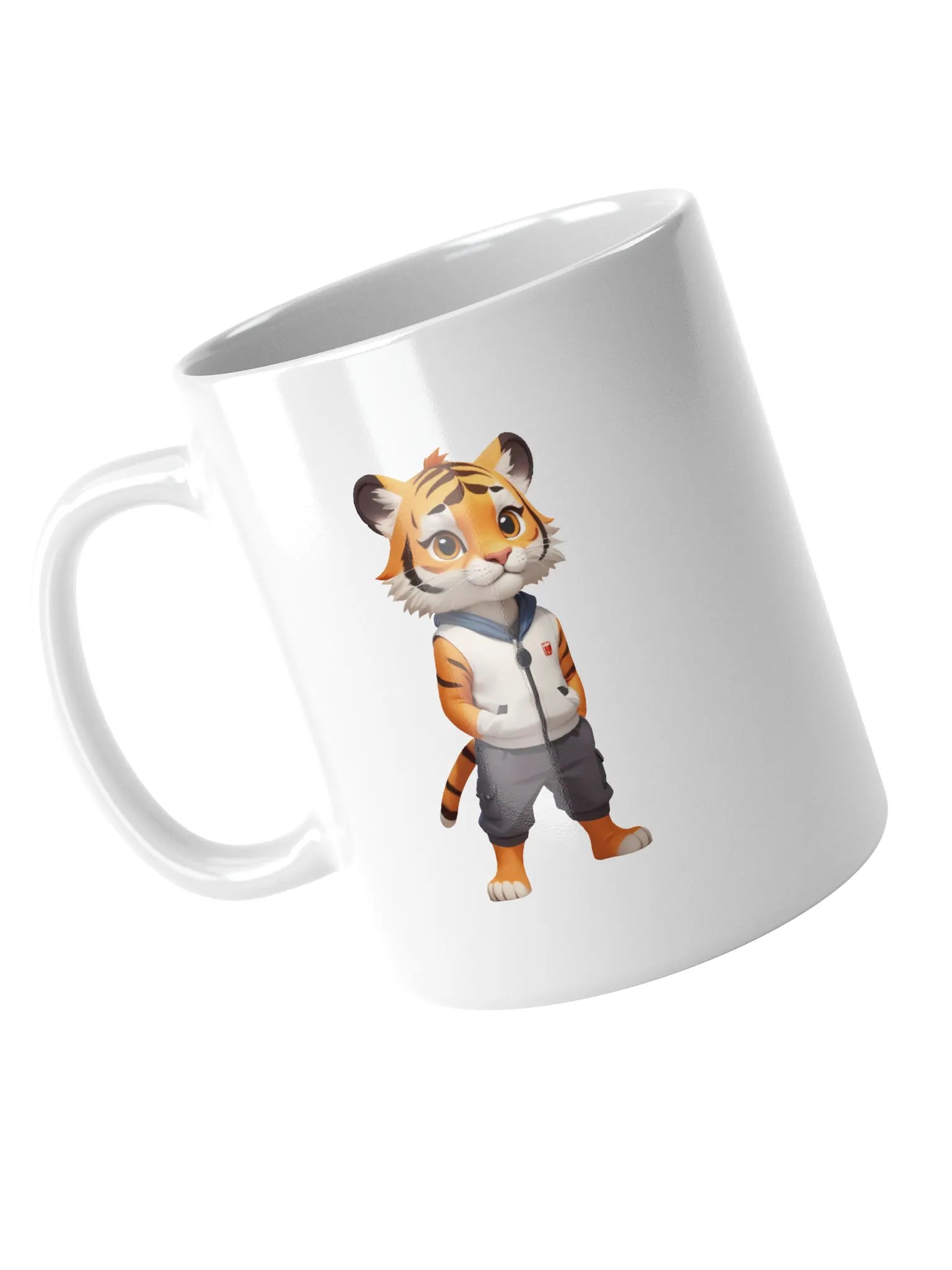 Cute Cartoon Tiger White Mug product image (4)