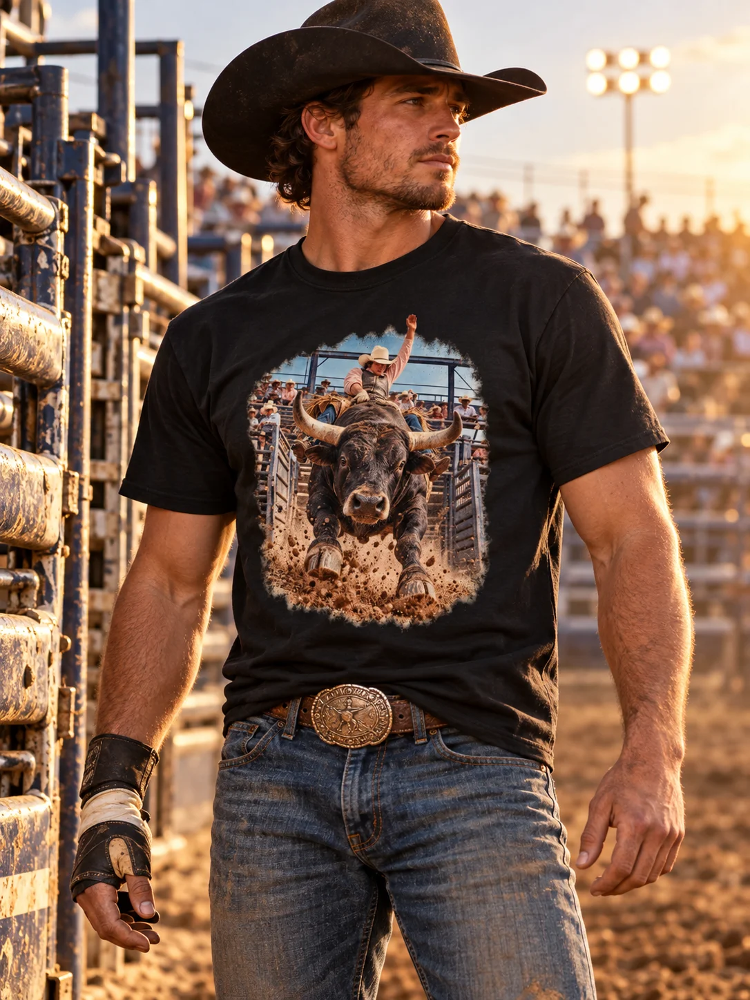 Bull Riding Shirt — Straight Out of the Chute | Broken Roughstock™ product image (1)