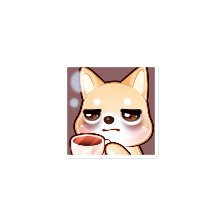 Shiba Coffee Emote Magnet product image (1)