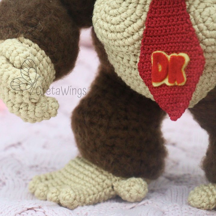 Donkey Kong Amigurumi Pattern from the Mario Bros. series (Digital Download) product image (2)