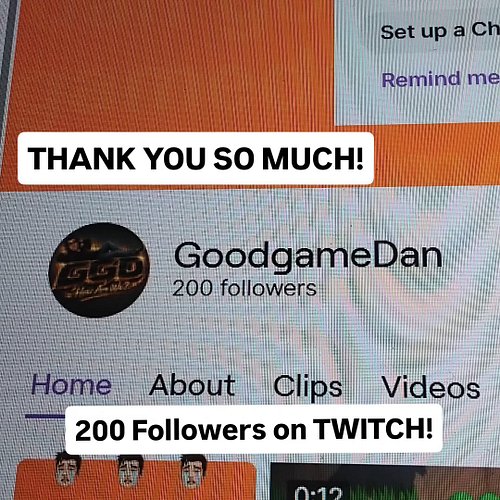 This honestly means the world to me thank you so much guys never thought id gwt 50 followers never mind 200 let's keep the mo...