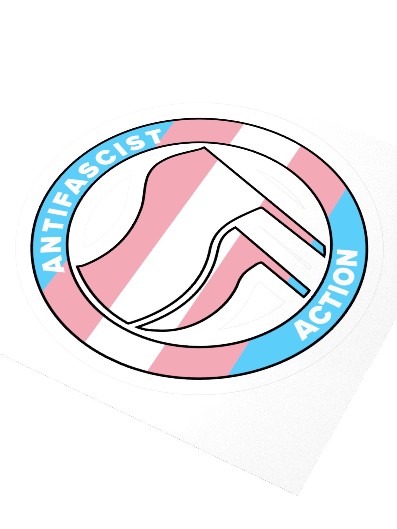 Antifa / Trans Pride Kiss Cut Sticker product image (3)
