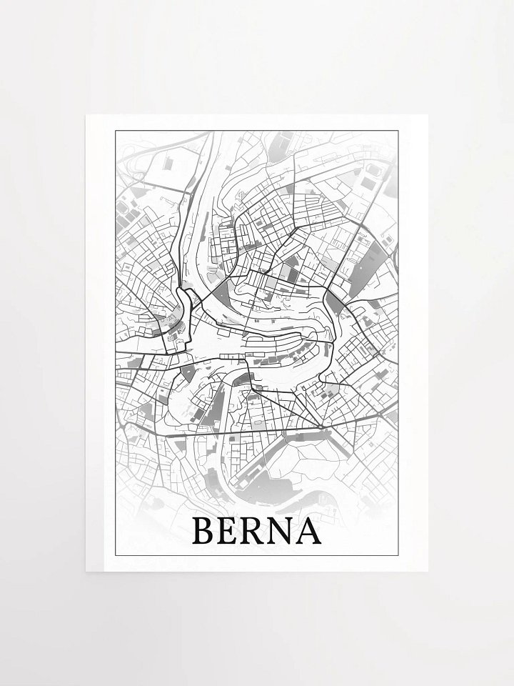 Berna, Svizzera, city map print product image (2)