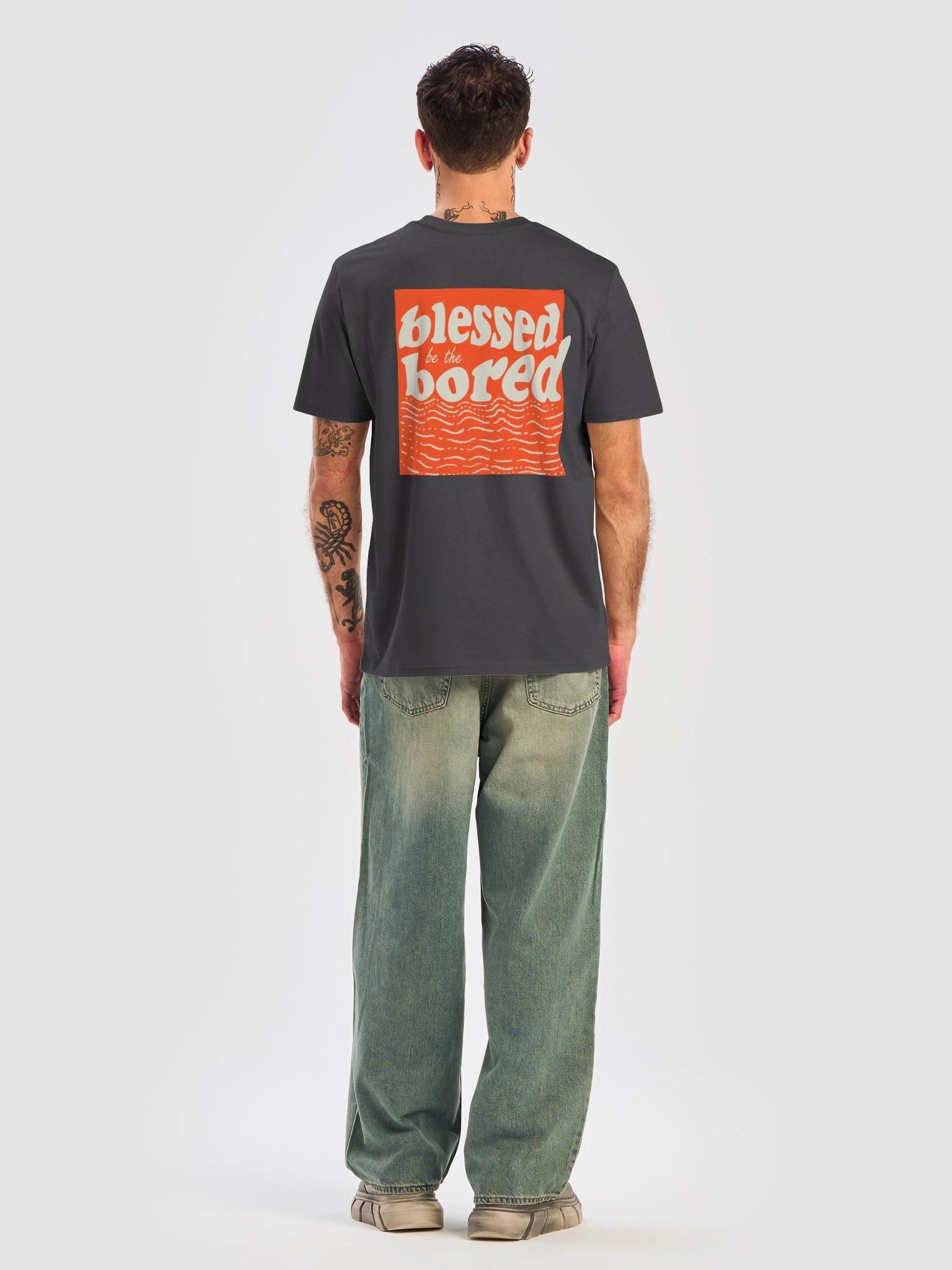 Blessed be the bored Black Slim T-Shirt product image (6)