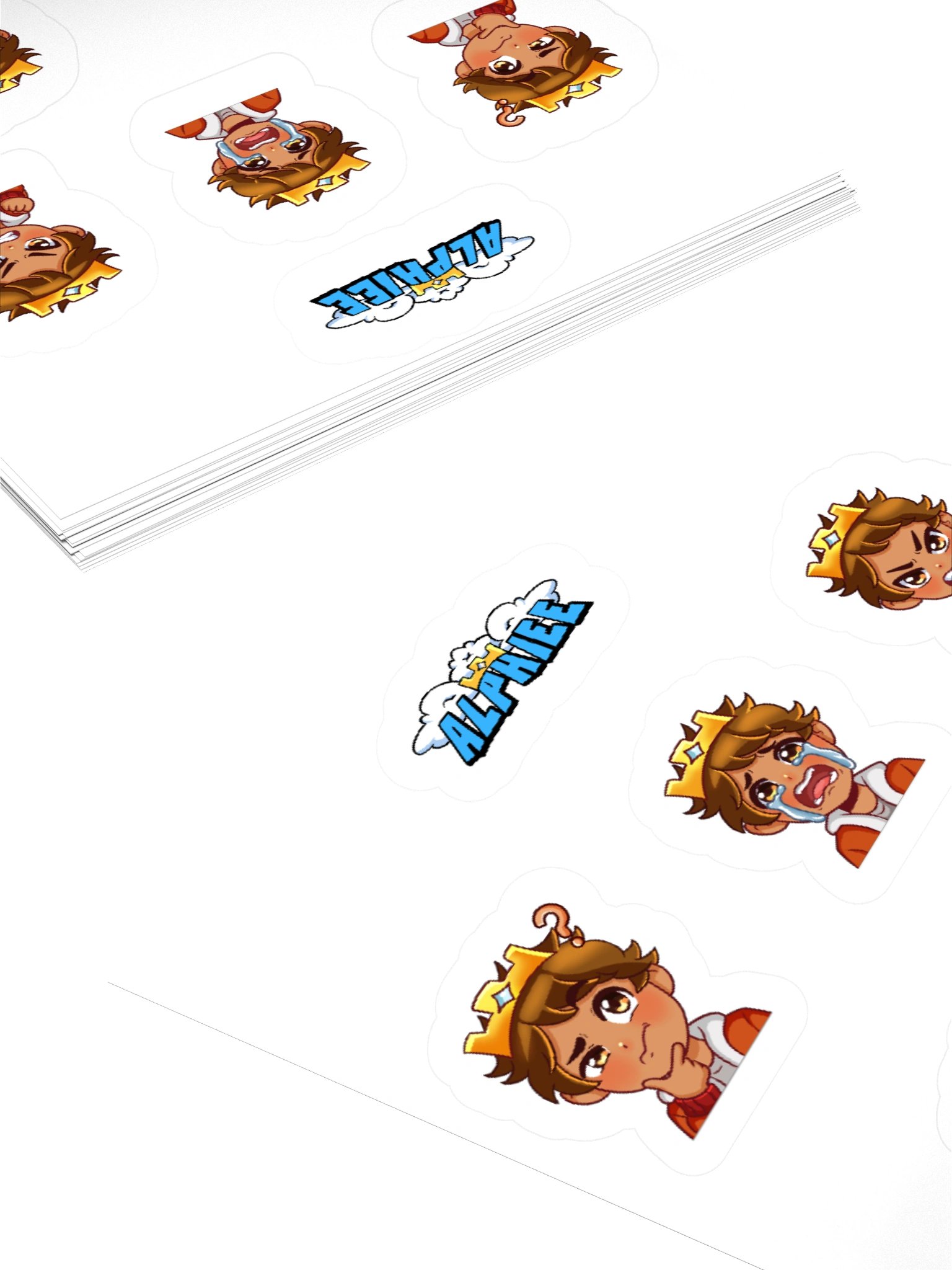 Alphiee Emote Kiss Cut Stickers product image (4)
